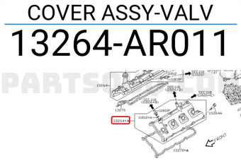 Nissan 13264AR011 COVER ASSY-VALV