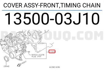 Nissan 1350003J10 COVER ASSY-FRONT,TIMING CHAIN