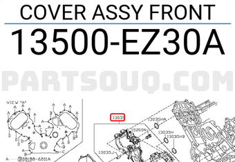 Nissan 13500EZ30A COVER ASSY FRONT