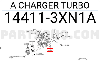 Nissan 144113XN1A A CHARGER TURBO