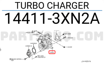 Nissan 144113XN2A TURBO CHARGER