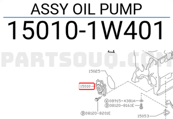 Nissan 150101W401 ASSY OIL PUMP