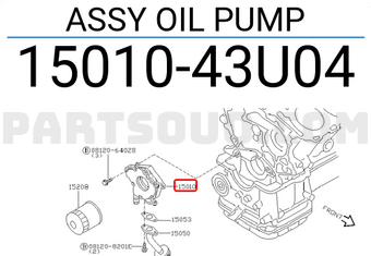 Nissan 1501043U04 ASSY OIL PUMP