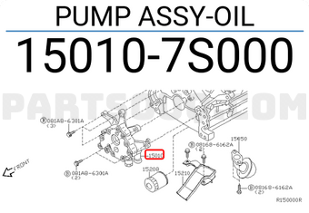 Nissan 150107S000 PUMP ASSY-OIL
