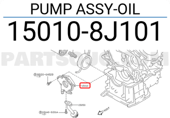 Nissan 150108J101 PUMP ASSY-OIL