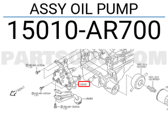 Nissan 15010AR700 ASSY OIL PUMP