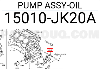 Nissan 15010JK20A PUMP ASSY-OIL
