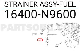 Nissan 16400N9600 STRAINER ASSY-FUEL