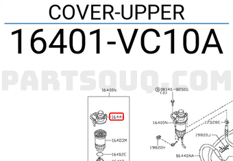 Nissan 16401VC10A COVER-UPPER