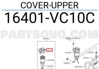 Nissan 16401VC10C COVER-UPPER