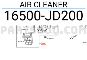 Nissan 16500JD200 AIR CLEANER