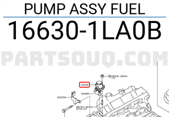 Nissan 166301LA0B PUMP ASSY FUEL
