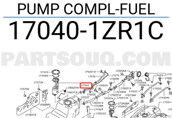 Nissan 170401ZR1C PUMP COMPL-FUEL
