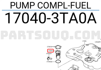 Nissan 170403TA0A PUMP COMPL-FUEL