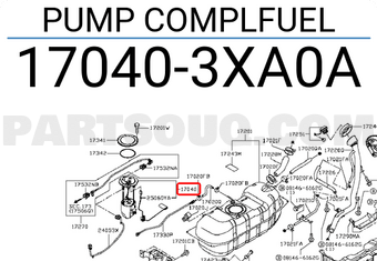 Nissan 170403XA0A PUMP COMPLFUEL