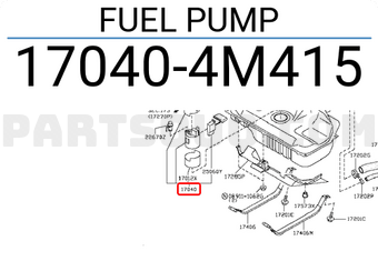 Nissan 170404M415 FUEL PUMP