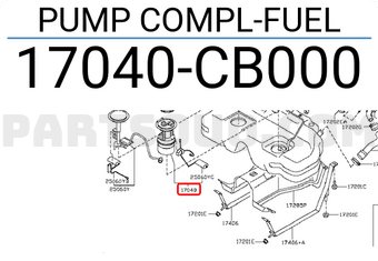 Nissan 17040CB000 PUMP COMPL-FUEL