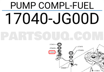 Nissan 17040JG00D PUMP COMPL-FUEL