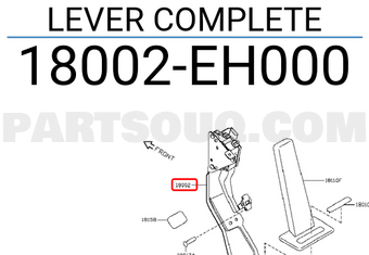 Nissan 18002EH000 LEVER COMPLETE
