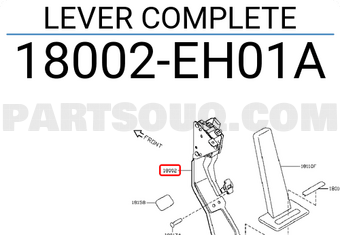 Nissan 18002EH01A LEVER COMPLETE