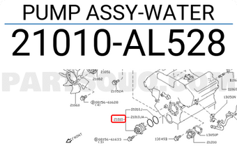 Nissan 21010AL528 PUMP ASSY-WATER