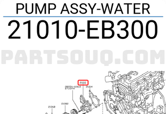 Nissan 21010EB300 PUMP ASSY-WATER