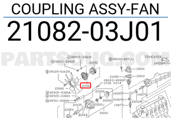 Nissan 2108203J01 COUPLING ASSY-FAN