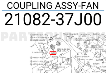 Nissan 2108237J00 COUPLING ASSY-FAN