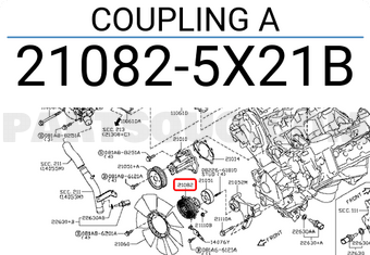 Nissan 210825X21B COUPLING A
