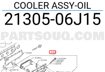 Nissan 2130506J15 COOLER ASSY-OIL