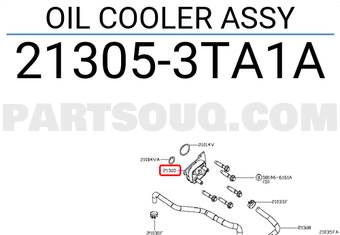 Nissan 213053TA1A OIL COOLER ASSY