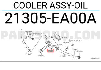 Nissan 21305EA00A COOLER ASSY-OIL