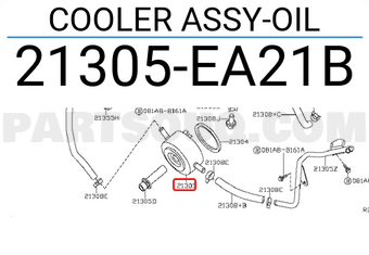 Nissan 21305EA21B COOLER ASSY-OIL