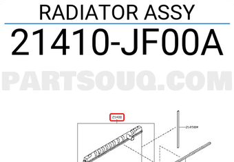 Nissan 21410JF00A RADIATOR ASSY