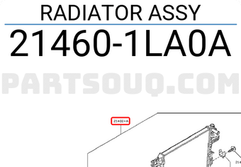 Nissan 214601LA0A RADIATOR ASSY