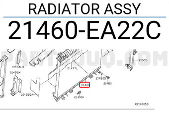 Nissan 21460EA22C RADIATOR ASSY