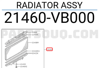 Nissan 21460VB000 RADIATOR ASSY
