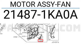 Nissan 214871KA0A MOTOR ASSY-FAN