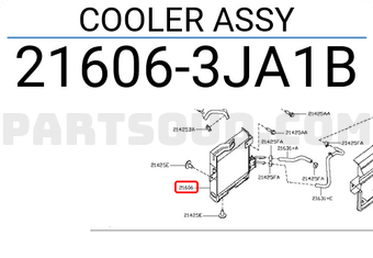 Nissan 216063JA1B COOLER ASSY