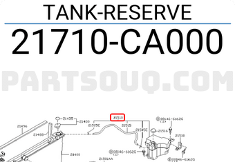 Nissan 21710CA000 TANK-RESERVE