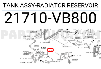 Nissan 21710VB800 TANK ASSY-RADIATOR RESERVOIR