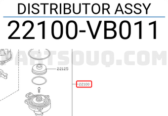 Nissan 22100VB011 DISTRIBUTOR ASSY