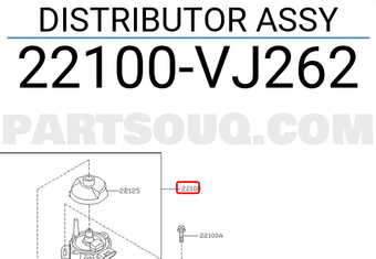 Nissan 22100VJ262 DISTRIBUTOR ASSY