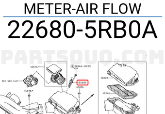 Nissan 226805RB0A METER-AIR FLOW