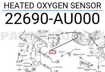 Nissan 22690AU000 HEATED OXYGEN SENSOR