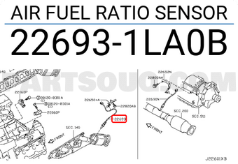 Nissan 226931LA0B AIR FUEL RATIO SENSOR