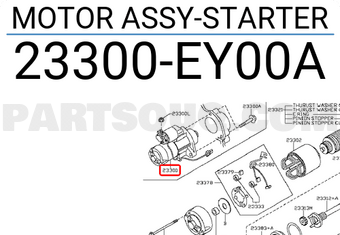 Nissan 23300EY00A MOTOR ASSY-STARTER