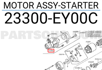 Nissan 23300EY00C MOTOR ASSY-STARTER