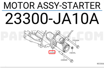 Nissan 23300JA10A MOTOR ASSY-STARTER