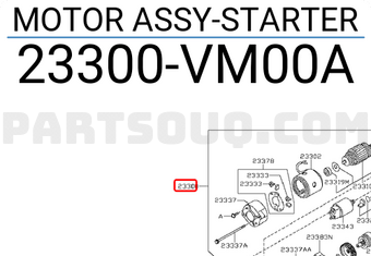Nissan 23300VM00A MOTOR ASSY-STARTER